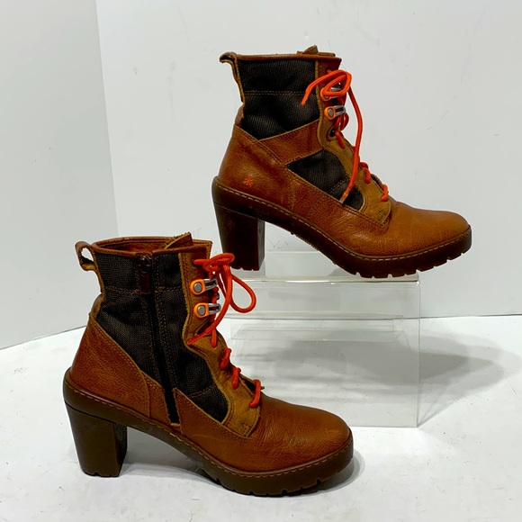Lace up leather boot THE ART COMPANY - Picture 3 of 17